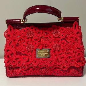 Red Lace Purse
